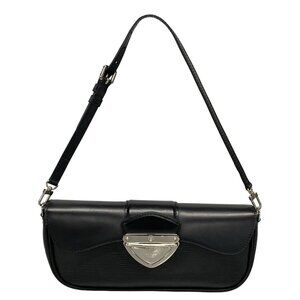 LOUIS VUITTON Pochette Montaigne Noir Epi Shoulder Bag 875-080825